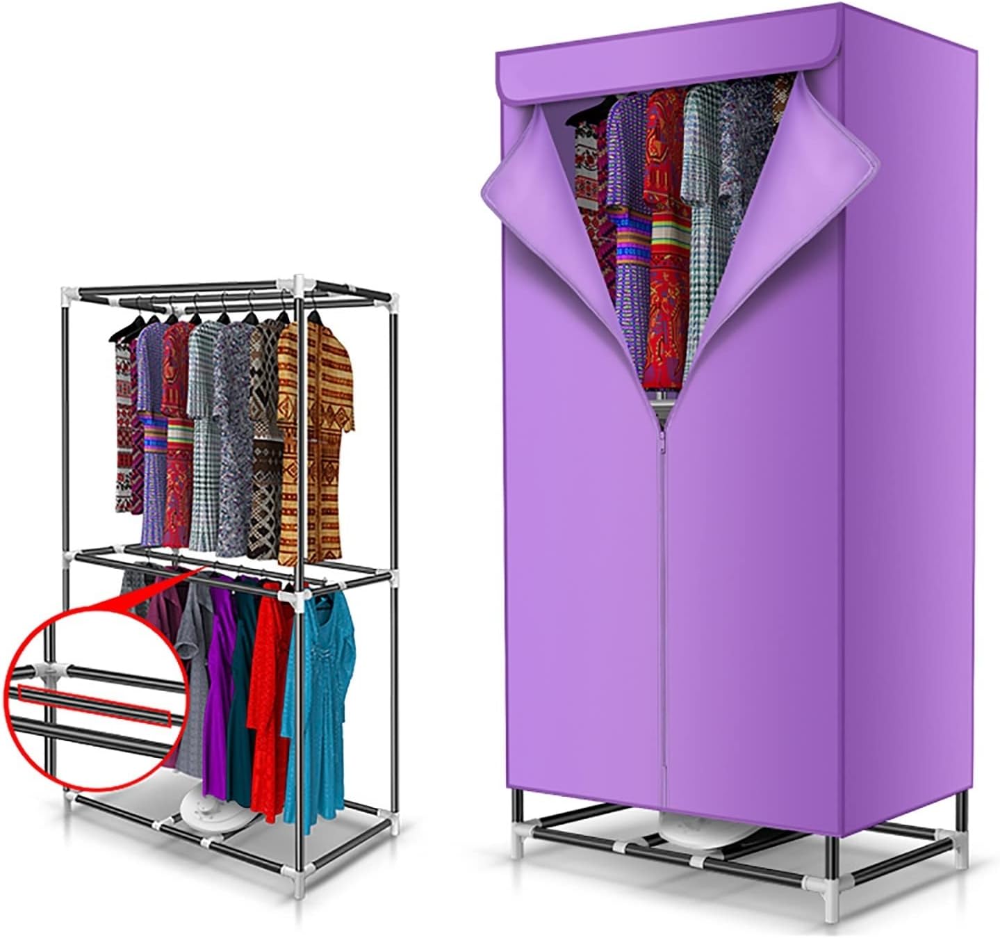 900W Electric Portable Clothes Dryer, Heated Clothes Airer Dryer Load