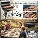 Five-Star Grill&Chill Holzkohlegrill mit Deckel – Großer Grillwagen mit Chromrost 71×35 cm & Thermometer – Für Garten & Terrasse – Aschekasten, Lüftungsöffnungen, 2 Räder