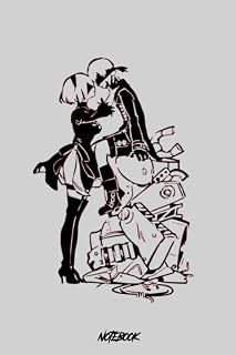 2b And 9s Nier Automatta Notebook: 120 Pages 6x9, Blank Lined Notebook, Journal, Diary, Note Pad, Writing Notes, For Students, Work or Personal Use