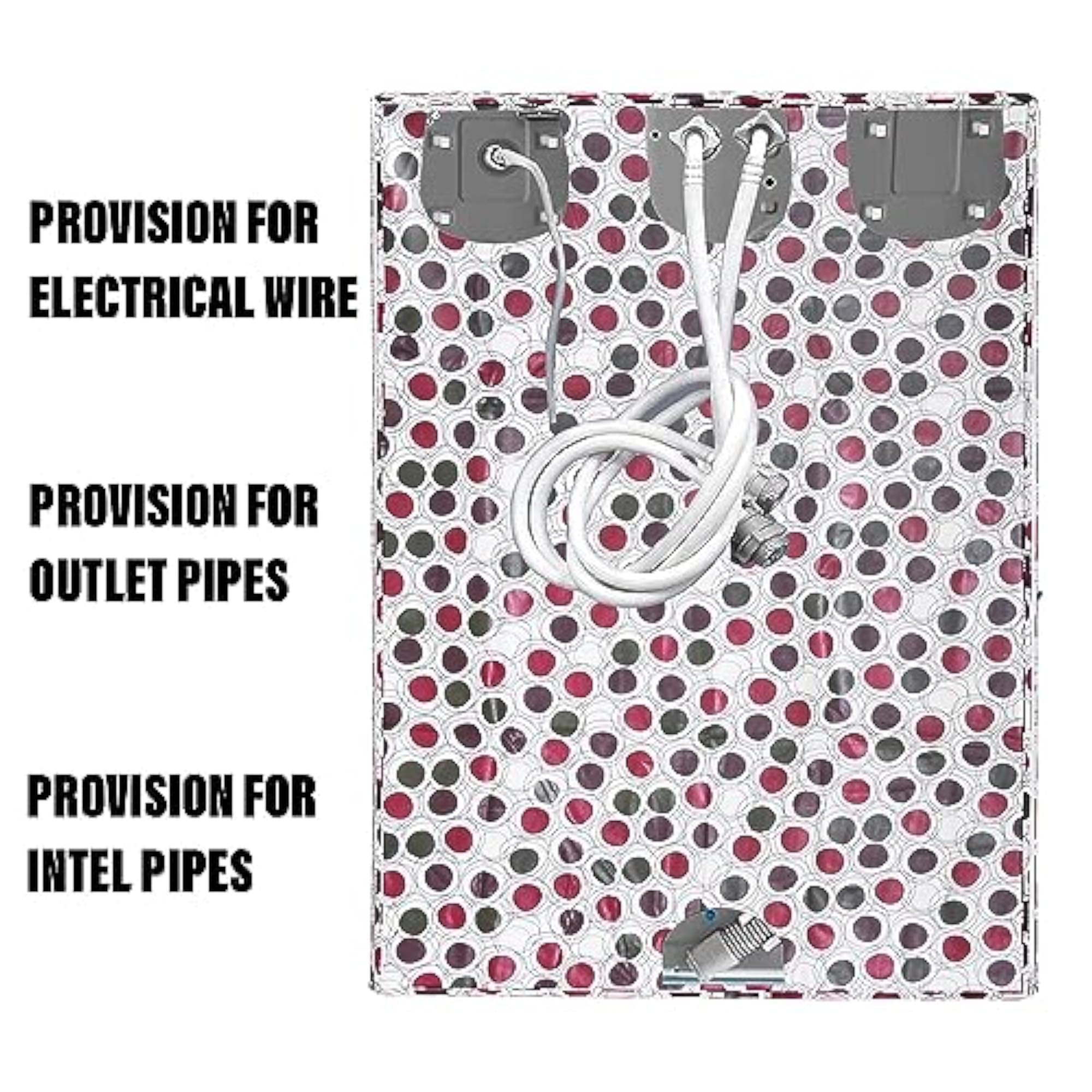 Multi Dot Print PVC Top Load Washing Machine Cover
