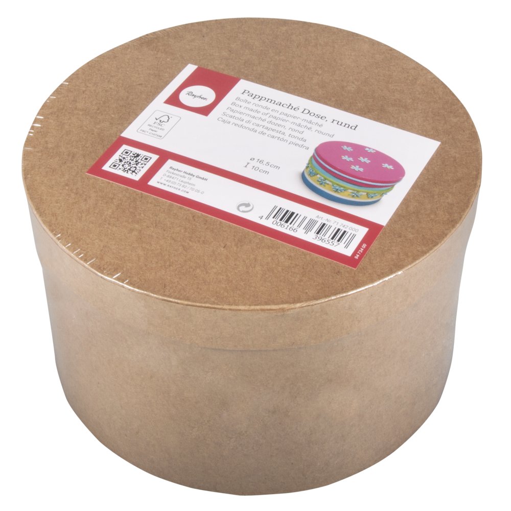 RAYHER 71742000 Pappmachã © FSC Recycled 100%, 16,5 cm, Box, 10 cm c