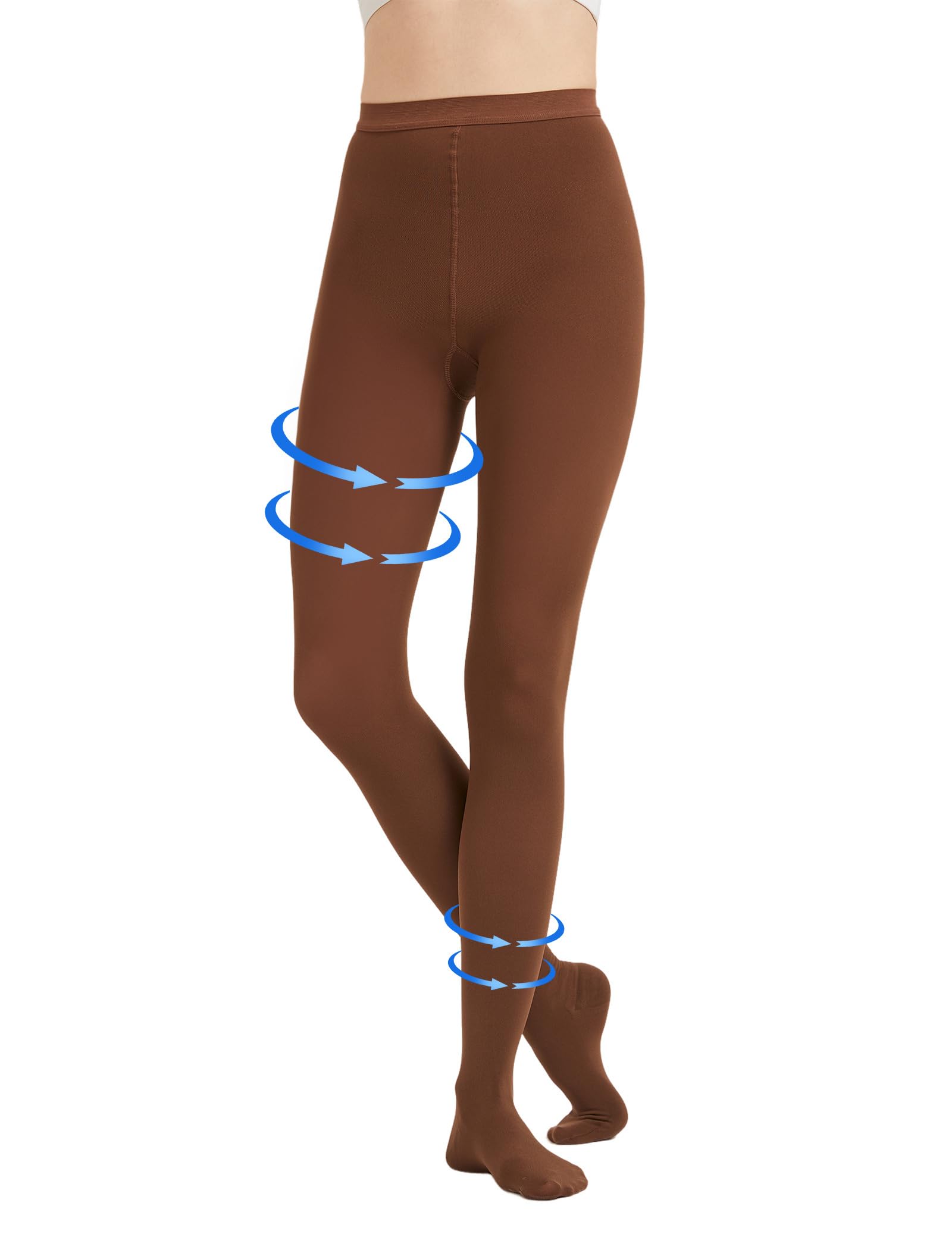 Extra Wide 4XL Medical Compression Pantyhose for Women &amp; Men, Closed Toe 20-30 mmHg Graduated Compression Stockings Waist High Support Leggings, Support Hose for Edema, Post Surgery,During Pregnancy