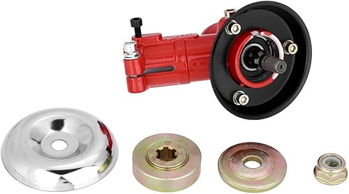 Miniatura 3 de AYNEFY - Cabezal de engranaje de cortacésped, aleación de aluminio y acero, 9 dientes, cortador de cepillo de repuesto para cortacésped, caja de