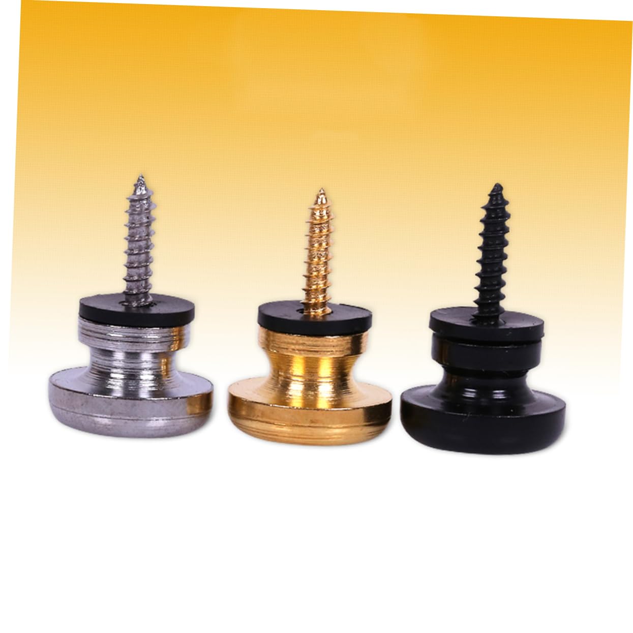 ERINGOGO 6pcs Guitar Strap Locks Metal Strap Buckles for Electric Acoustic Guitars Easy Install