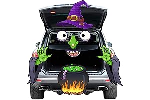 Halloween Trunk or Treat Car Decoration Kit - Witch Sticker for Car...