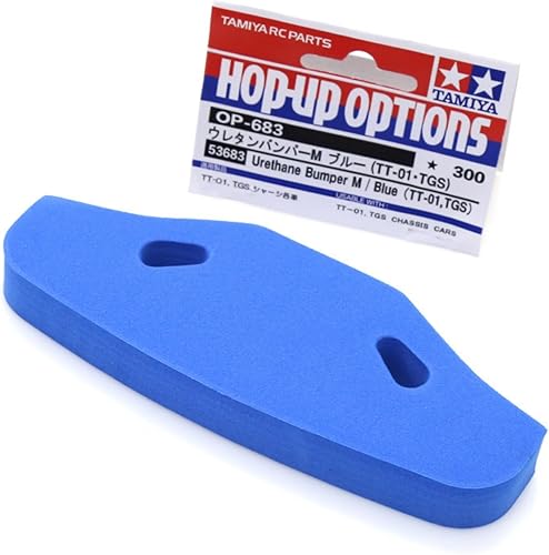 Miniatura 6 de 4PCS RC uretano parachoques delantero para Tamiya TT-01TT-02TGS 53683 OP683 51007 Parachoques actualización piezas (azul