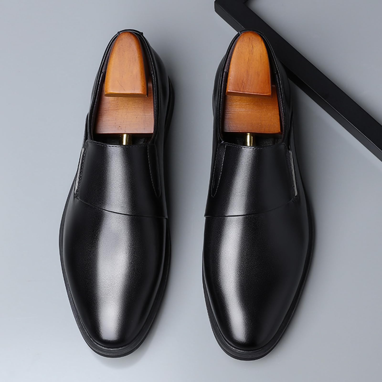 Scarpe da Formali da Uomo Senza Lacci | casual, a punta, in pelle, antiscivolo, eventi aziendali, mocassini, sposa, camminare