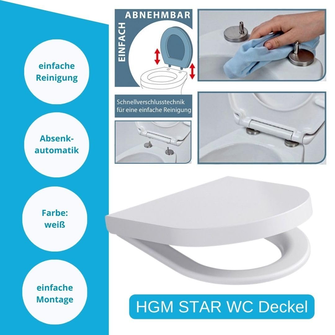 Geberit Spülkasten Omega 82 cm Bartolo WC spülrandlos Betätigungsplatte WC Sitz SoftClose Set