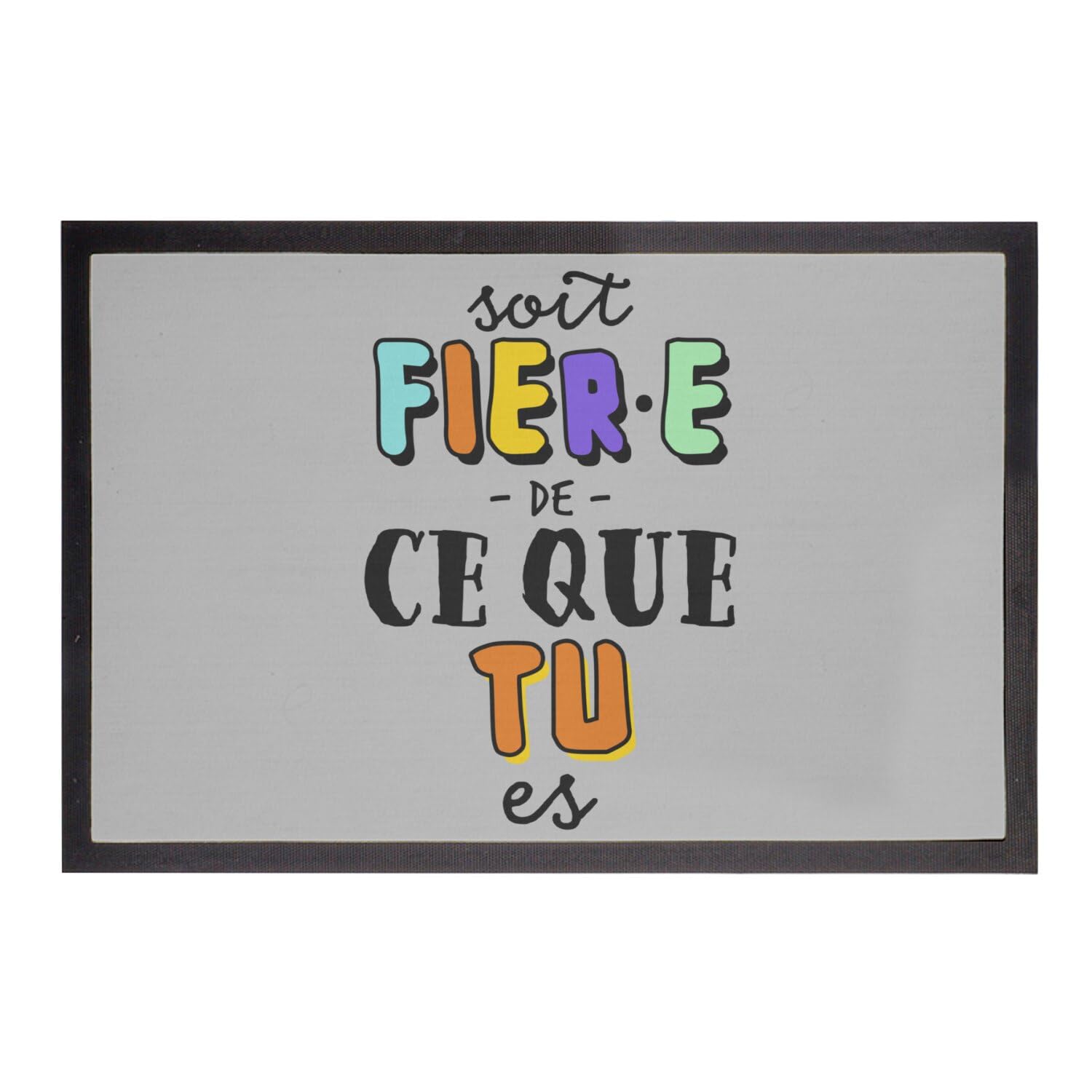 Paillasson LGBTQ+ Gay Lesbien Gris Fabulous - Idée Cadeau Crémaillère