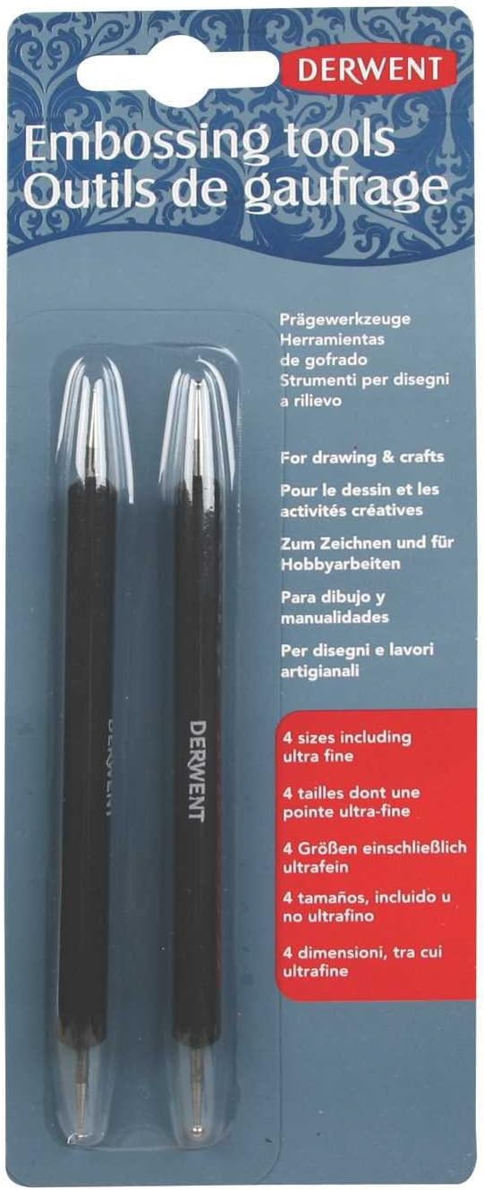 Derwent Embossing Tools, Pack, 2 Count (2300545) Office