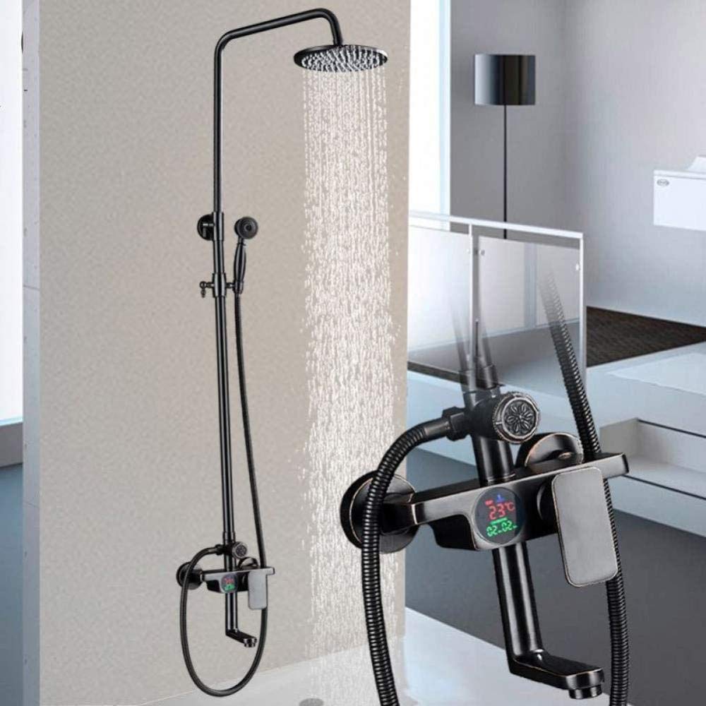 Système de douche complet pour un rituel bien-être avec pommeau pluie 8 pouces