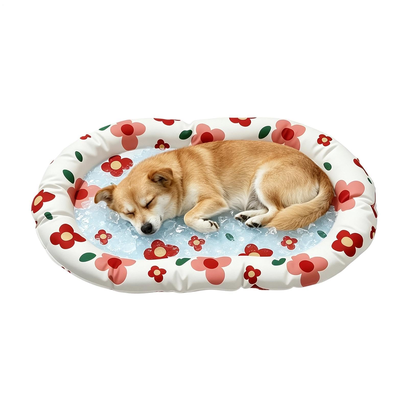 Tapis Rafraîchissant pour Chien Senior Panier Gel Contre la Chaleur d'Été