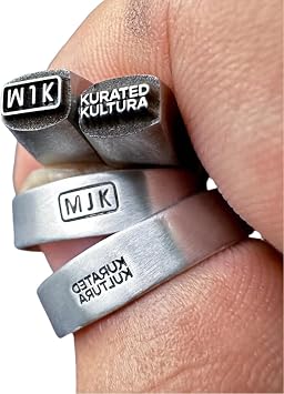 Custom Metal Stamp with Signature - Jewelry Micro Stamps Tool | Metal Stamping Kit, Metal Signature Stamps for Jewelry