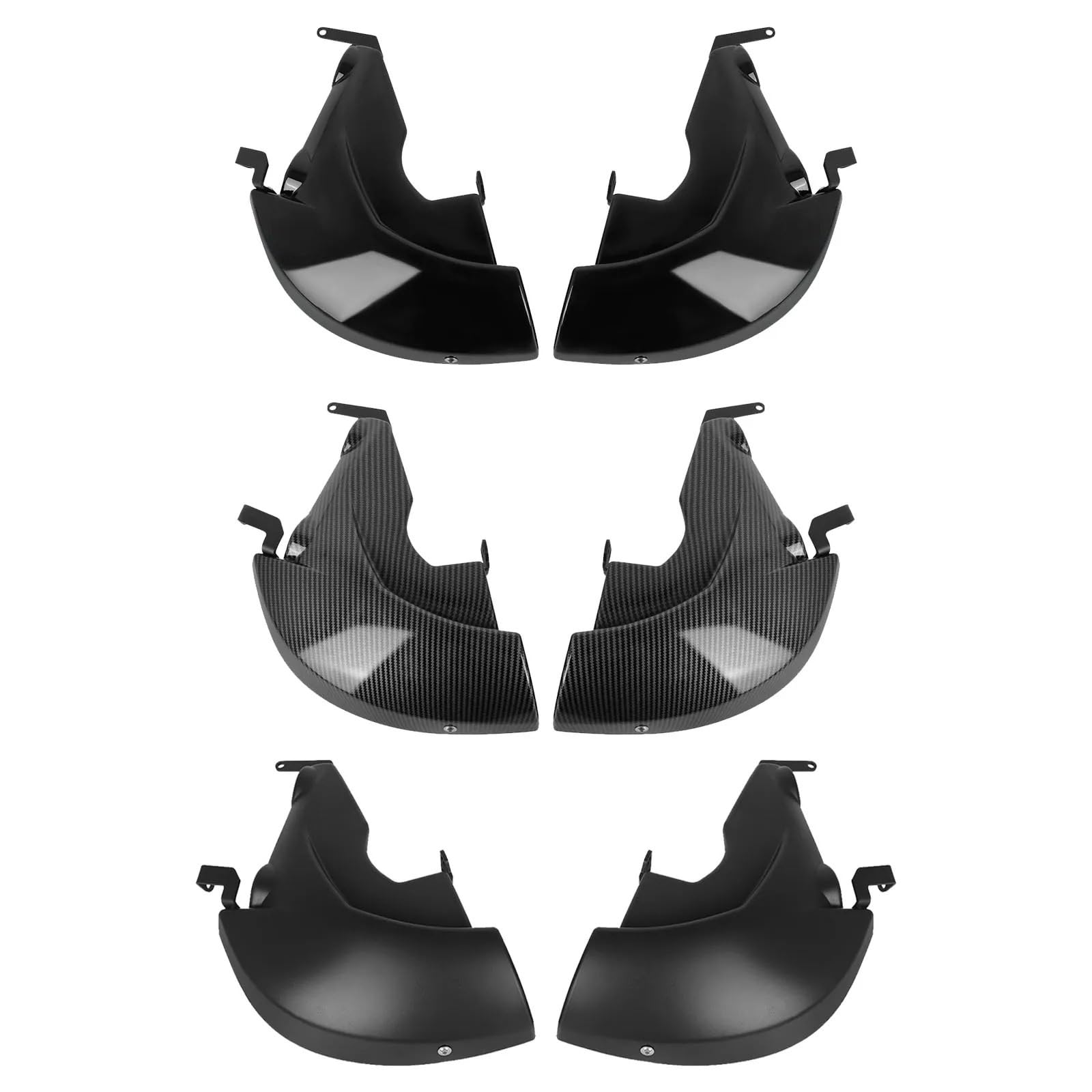 Compatible con YZF R1 Kit conducto refrigeración Pinza, Carcasa enfriadora | Proporciona un flujo de aire constante for la disipación del calor de los frenos.(Glossy black)