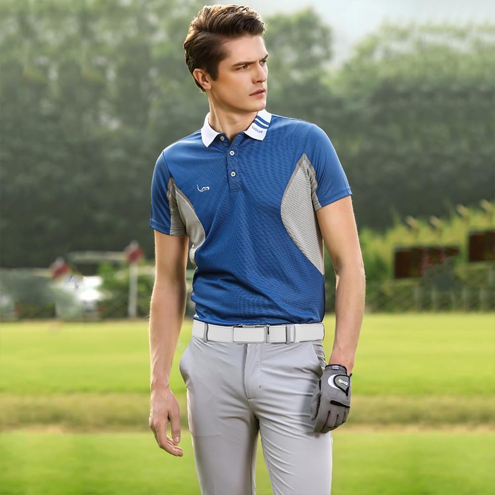 DOOPAI Men's Adjustable Ratchet Belt -White Leather Dress Belt for Men, Customizable Fit, Easy to Use, Maximum Durability - Image 5