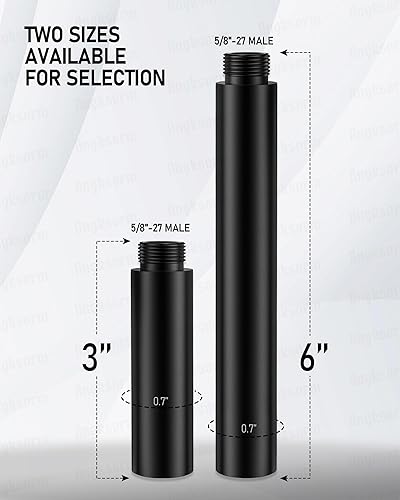 Miniatura 8 de Soportes de abrazadera en C para micrófono de mesa de alta resistencia y tubo de extensión de brazo de cuello de cisne flexible de 6 pulgadas con