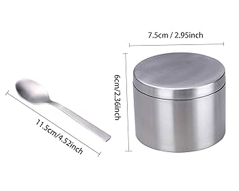 Amazon｜IMEEA 調味料入れ シュガーポット 砂糖入れ ステンレス