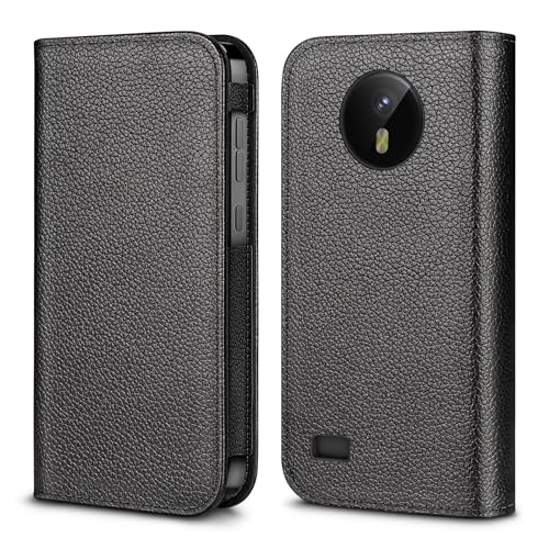 MEDMAX PU Leather Protective Case for Omnipod 5, Lightweight Protective PDM Diabetic Storage Carrying Case with Dexcom G7 Cutout (Black)