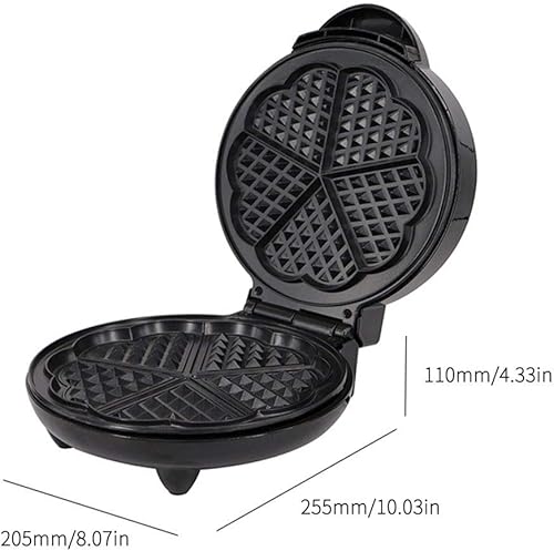 Miniatura 6 de Mini waflera, máquina de gofres de triángulo europeo, máquina de gofres casera con forma de ciruela, máquina casera para pasteles de desayuno de