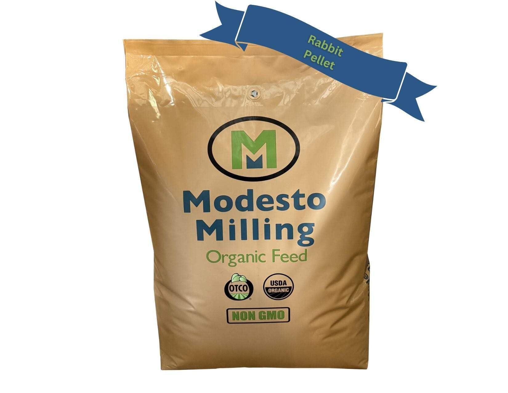 PLESIU Modesto Milling Organic, Non GMO Rabbit & Chinchilla Pellets, 25 lbs; Item# 5044