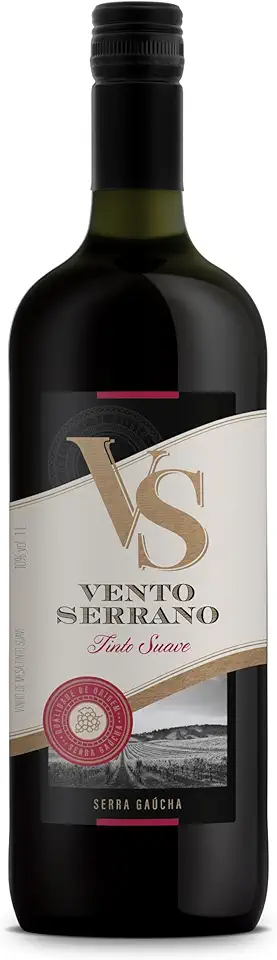 Vinho Tinto de Mesa Suave 1L - Vento Serrano