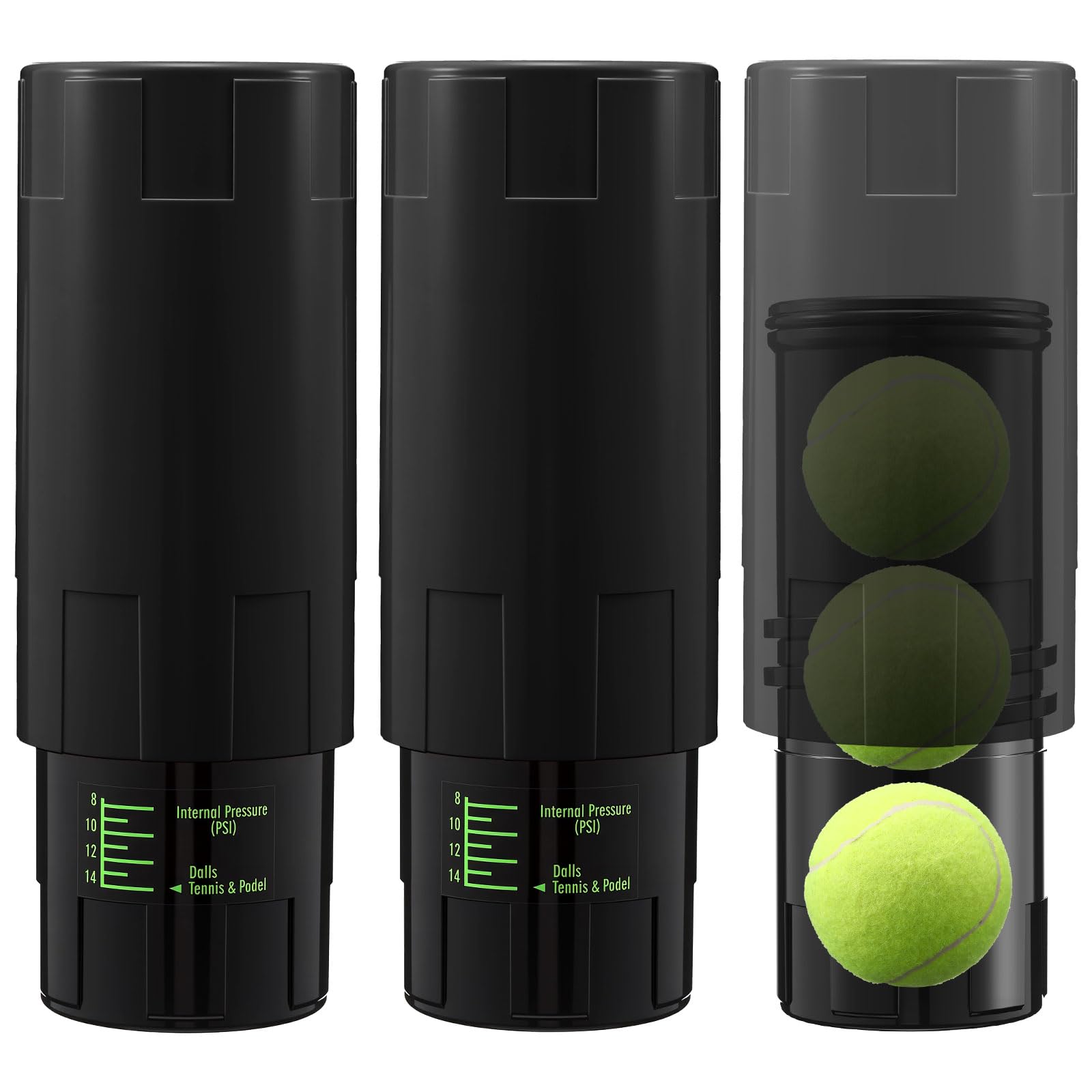 Soulchen Tennis Ball Pressurizer for 3 Balls 14 Psi