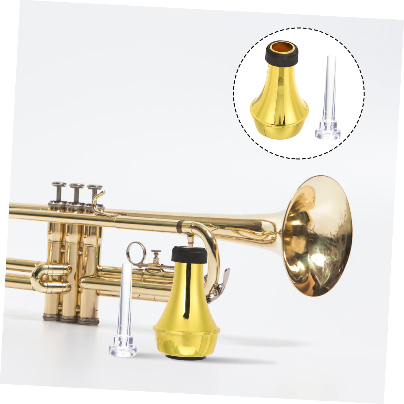 ifundom 3sets Tromba Professionale Con Muta Leggera e Accessori Pratici Per Allenamento Silenzioso
