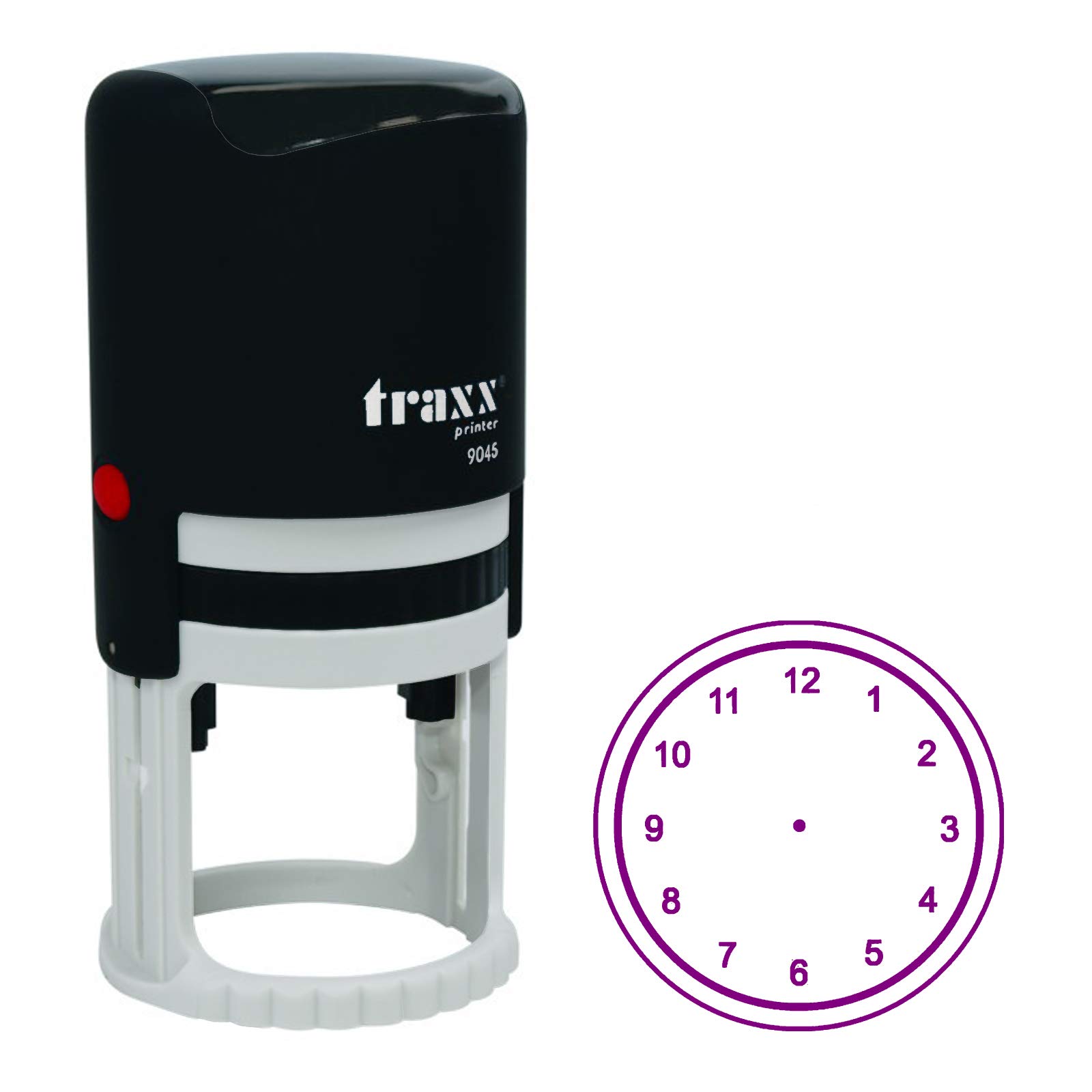 Traxx 9045 Clock Picture Self Inking Stamp