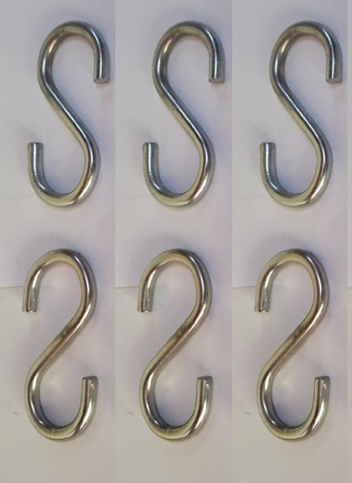 Q1 Beads 6 Pcs Metal 4 inches Heavy Duty S Hook 7 mm for Jhula Swing Hammock Hanging Accessories 200 Kgs Capacity S-Hook Set for Baby Swing,Boxing Punching Bag, Hang Any Article (Chrome) — Amazon image 3