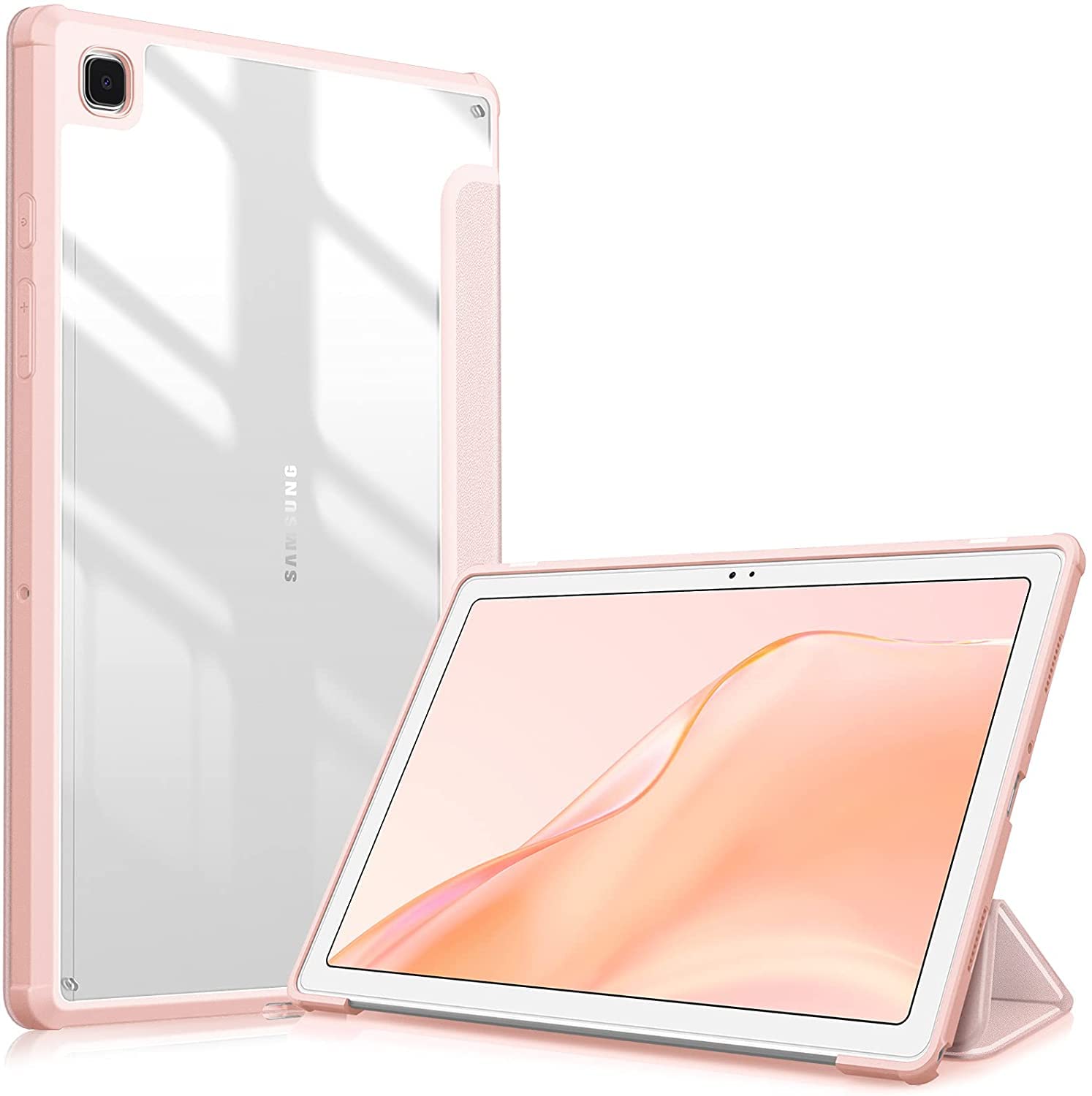 SwooK Hybrid Slim Case for Samsung Galaxy Tab A7 10.4 2020 2022 Model (SM-T500/T505/T507/T509), Shockproof Cover with Clear Transparent Back Shell, Auto Wake/Sleep, (B09PYBYHPH) Amazon Price History, Amazon Price Tracker