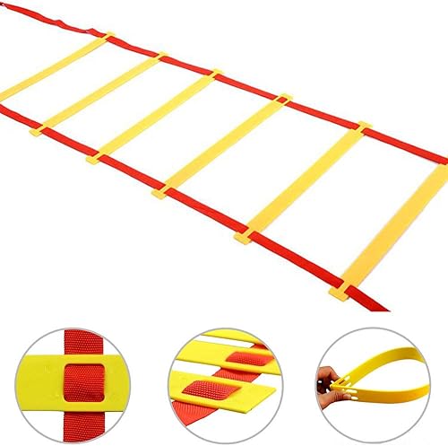 Homebeast Equipo de entrenamiento de escalera de agilidad de fitness, mejora la coordinación, velocidad, desarrolla potencia explosiva, fuerza y