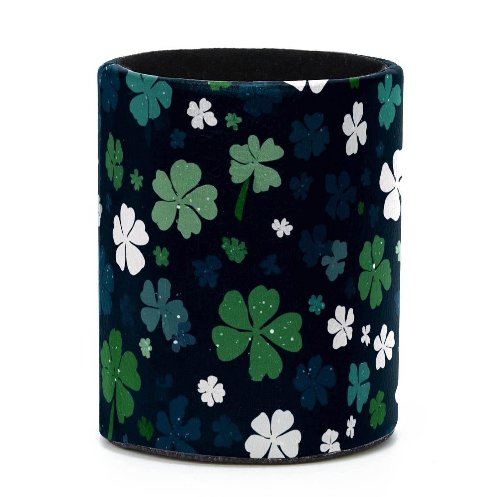 VAPOKF Round Pencil Holders for Desk, St. Patrick's Day Pen Holders Pen Pot Makeup Brushes Storage Desktop Stationery Supplies Organiser for Home Office