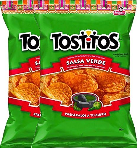 NEW Tostitos Salsa Verde Tortilla Chips - 3.25 Oz (2)