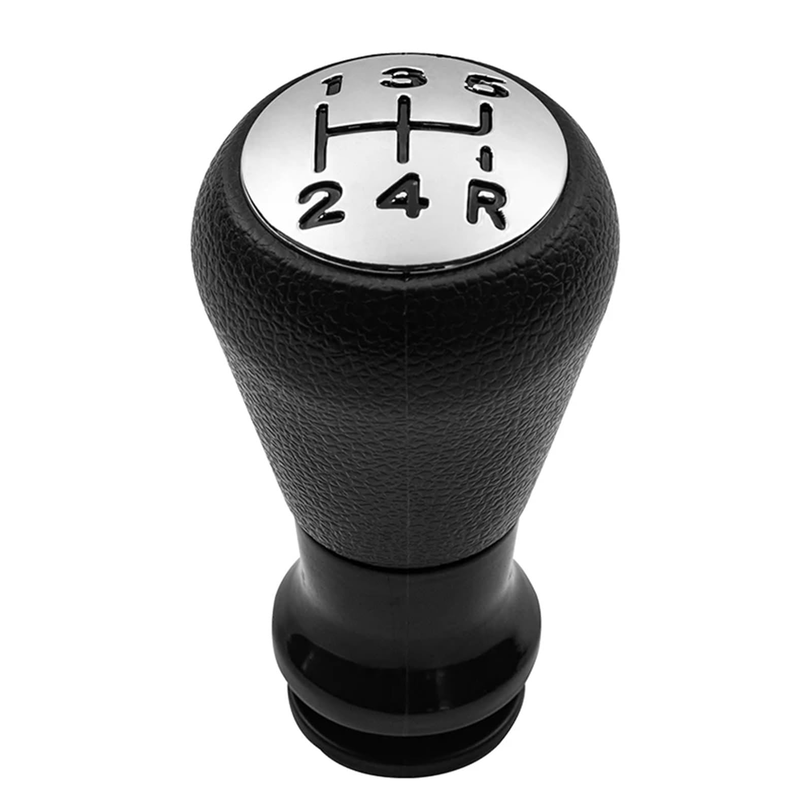 GKQRKVNM Gear Lever Compatible with Peugeot 206 406 Car 5 Speed Gear Shift Knob Gaiter Boot Cover Gaiter Collors(Sliver A Knob)