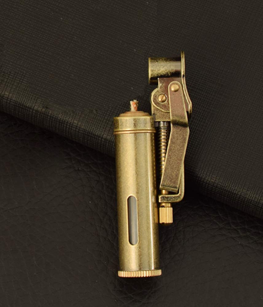 YTMY Retro Kerosene Lighter Vintage Lighter Mechanical Lighter