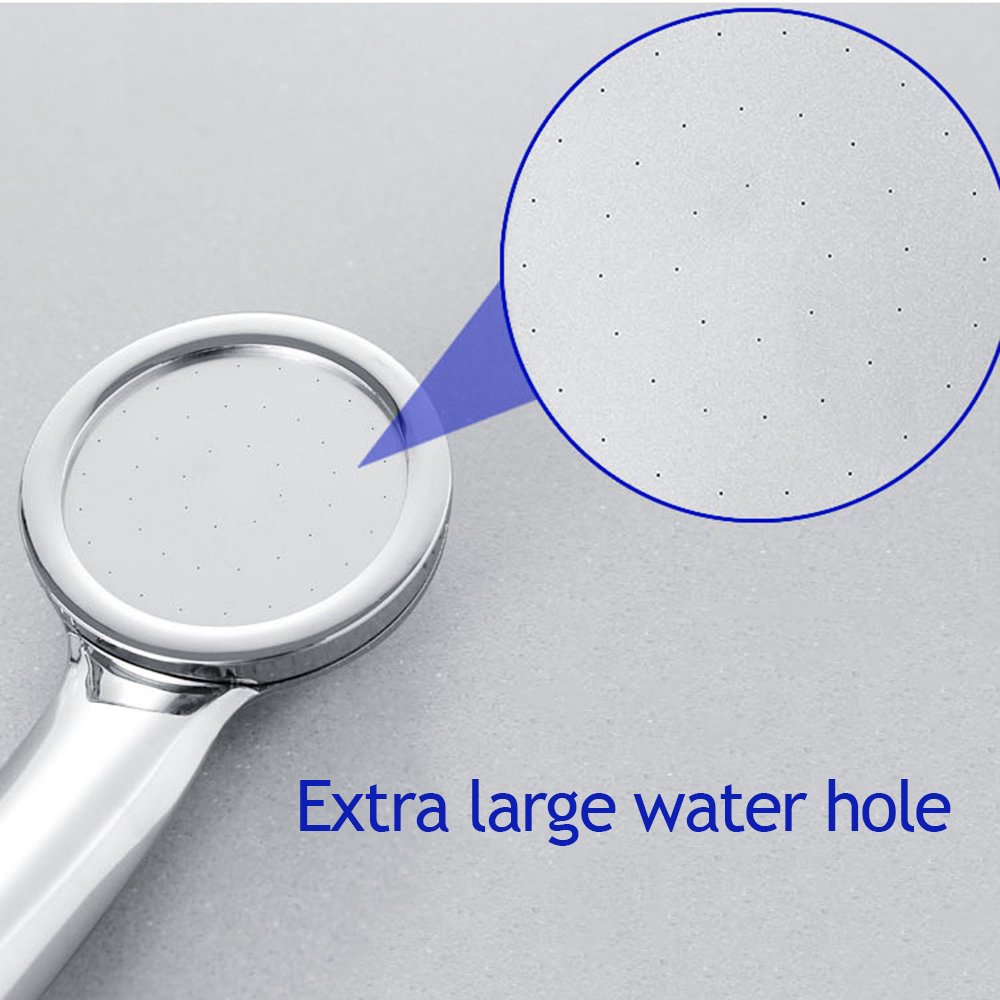 HMTE Soffione Doccia filtrato con Tubo Flessibile Portatile - Soffione Doccia addolcitore d'Acqua Dura - Filtro per soffione Doccia ad Alta Pressione e Risparmio idrico per la Migliore Esperienza Spa