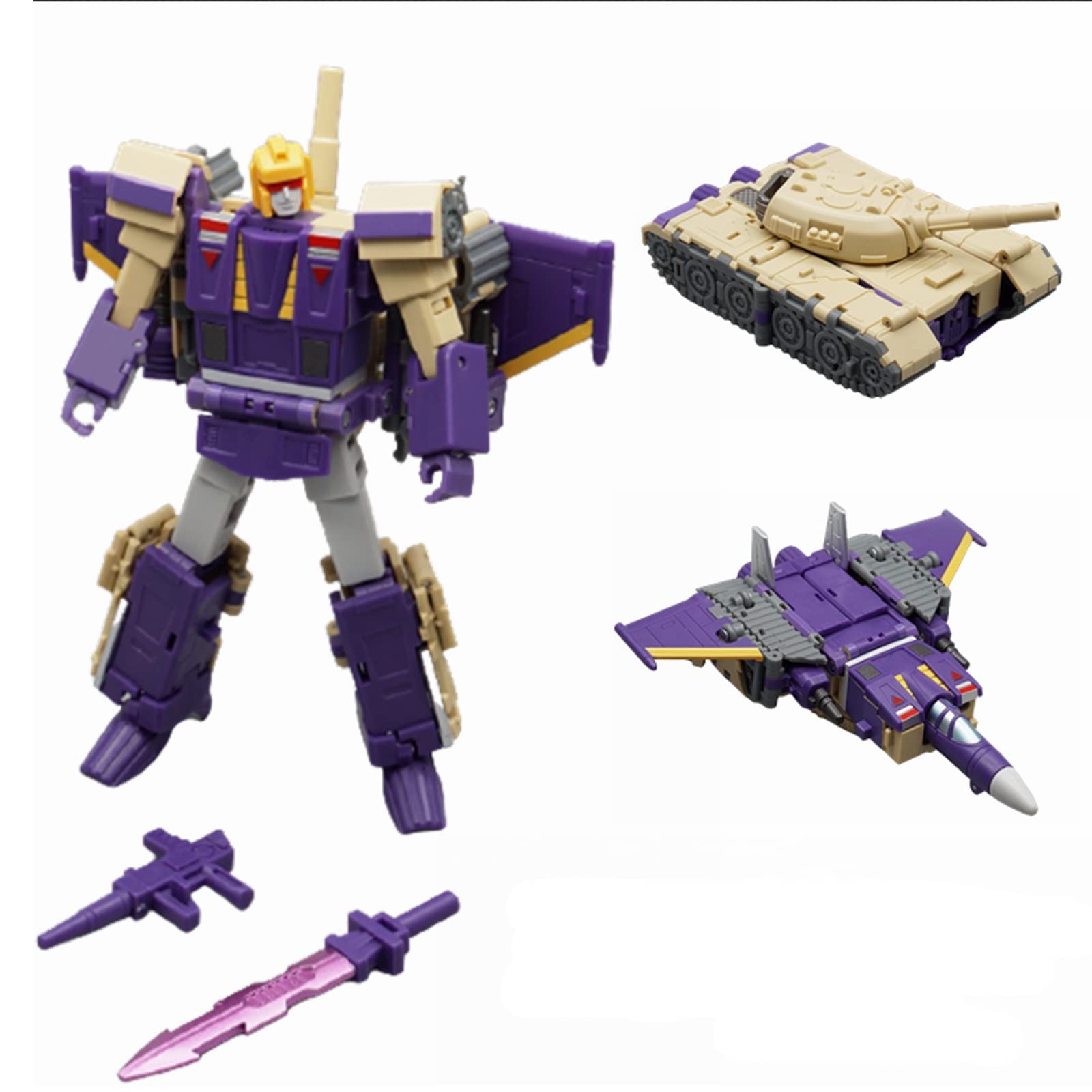 Buy JIGFLY Animated Series Decepticon Transformer Toy Triple Changers