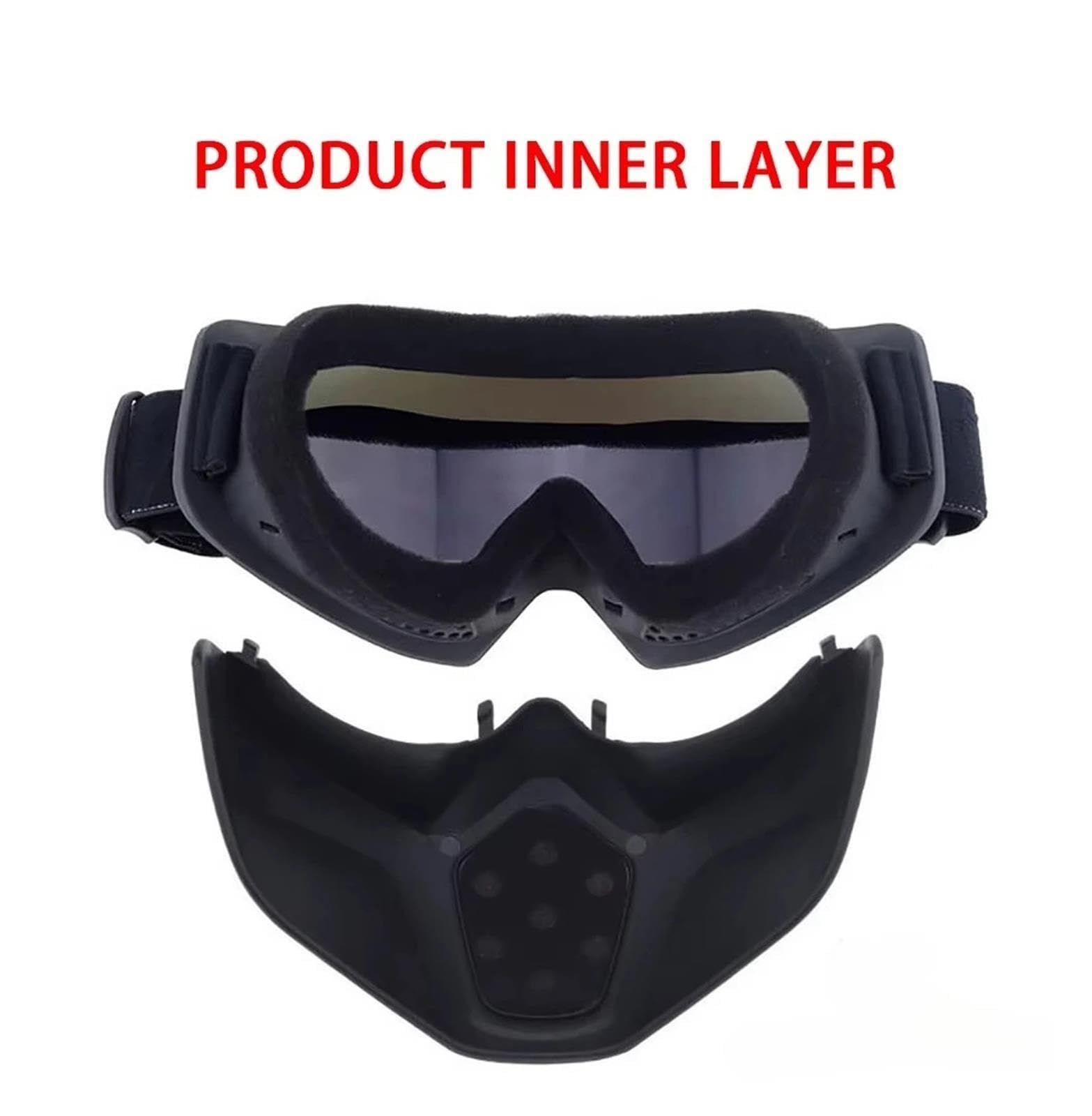 Occhiali da casco Occhiali da moto retrò motocross