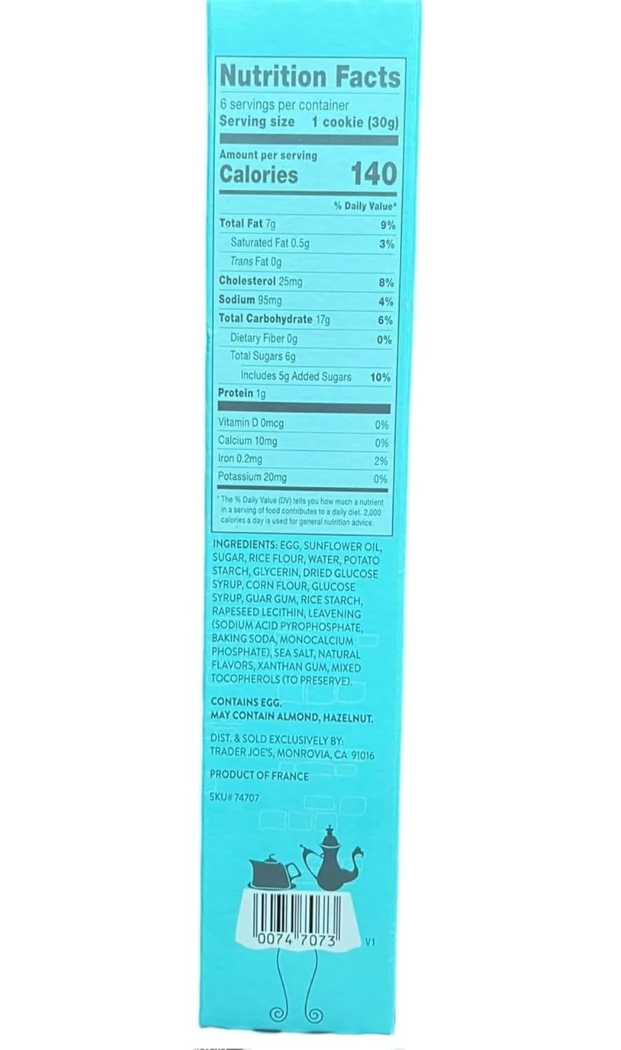 Generic Trader Joe's Gluten Free Madeleine Cookies ~ PACK of 3