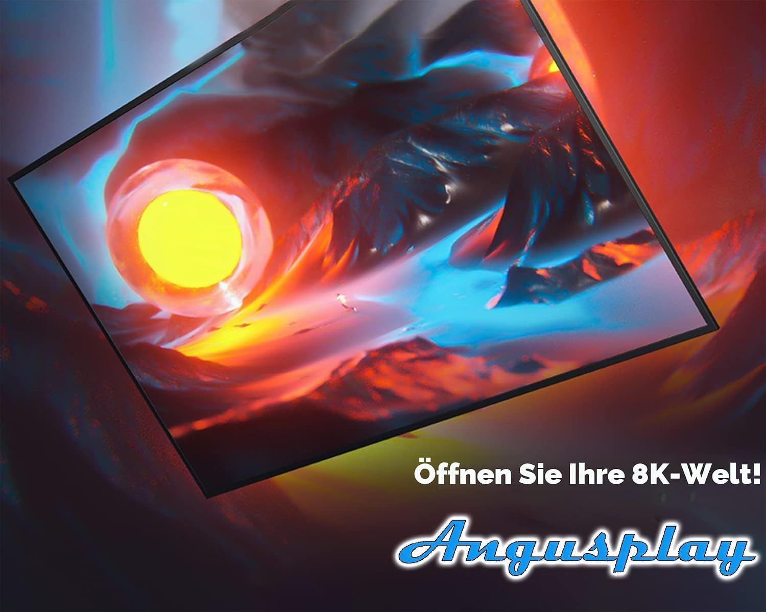 8K Glasfaser DisplayPort 1.4 Kabel, High Speed 32,4Gbit/s DP Kabel 15M | Ultra HD 8K@60Hz/ 4K@144Hz, Optisches Glasfaserkabel Kompatibel mit HDCP 3D für Gaming und PC Monitor, OD:4,0MM