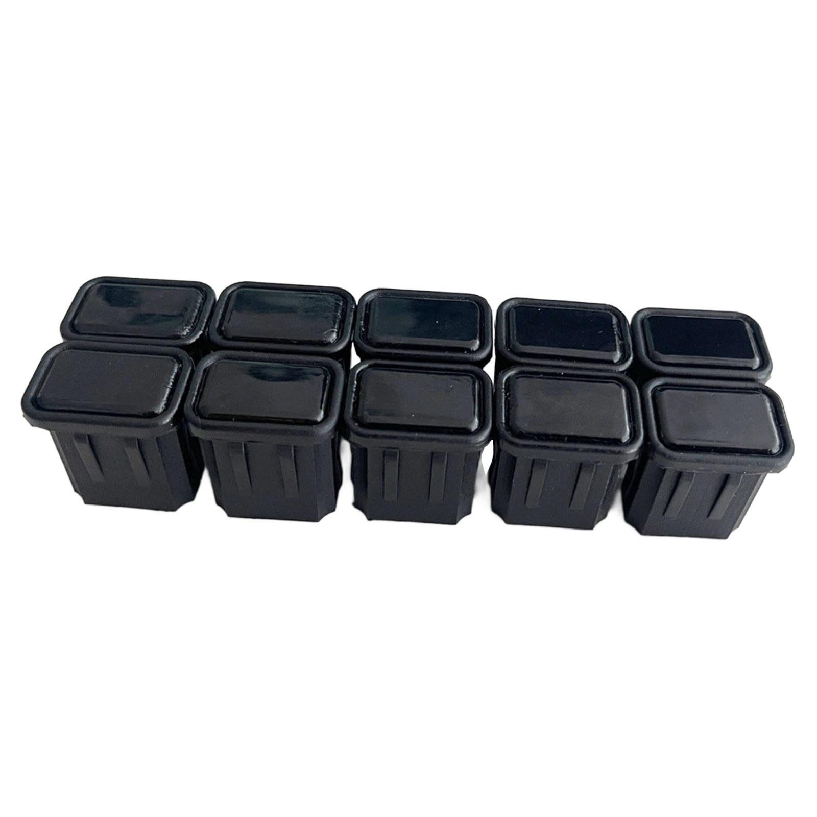 Baoblaze 10 Pieces Hockey Tail Plugs Hockey Stick End Plugs Easy to Install Professional Hockey End Plugs for Ice Hockey Roller Hockey, 2.03cmx3.03cm