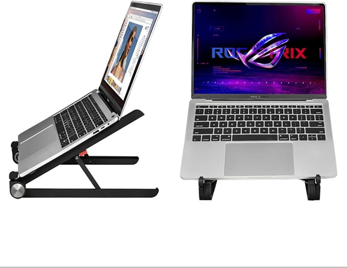 Portable Laptop Stand for Asus ROG Strix Scar 18 16 17 15 Strix G16 G18 G17 G15 15 16 17 18 inch Gaming Laptop.Laptop Stand for Desk,Made of Reinforced Nylon, 304 Stainless Steel and Silicone