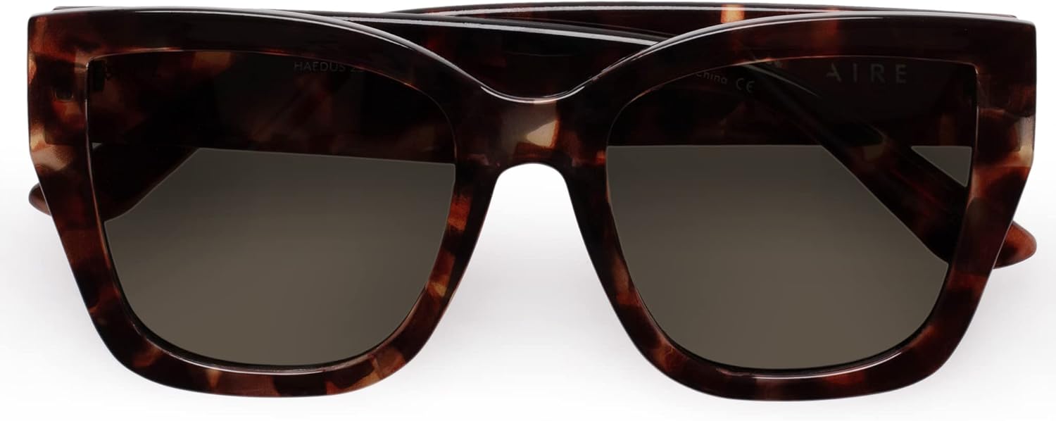 AIRE Haedus Sunglasses - Dark Tort, Square, Women's, Elegant and Flattering Style