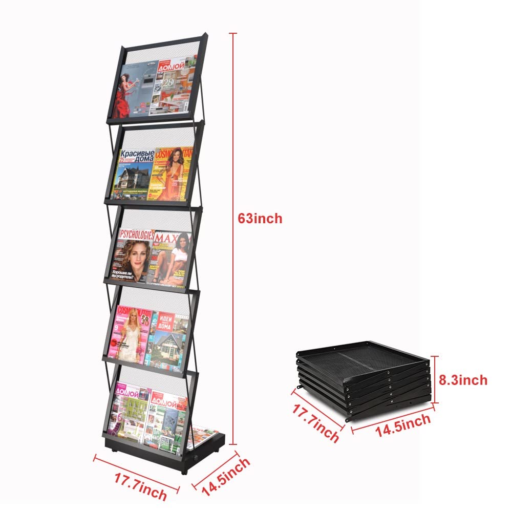 Amazon.com: Kroey brochure display stand&Foldable Magazine Rack