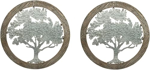 Miniatura 7 de Hosley Juego de 2 arte de pared dimensional de metal, rojo y azul, 2 colores surtidos de 24 pulgadas de alto. Regalo ideal para bodas, ocasiones