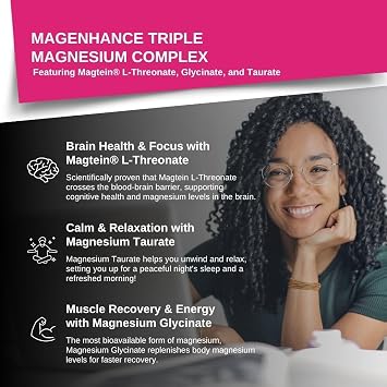 MagEnhance Magnesium Complex, Magtein L-Threonate, Glycinate for Sleep