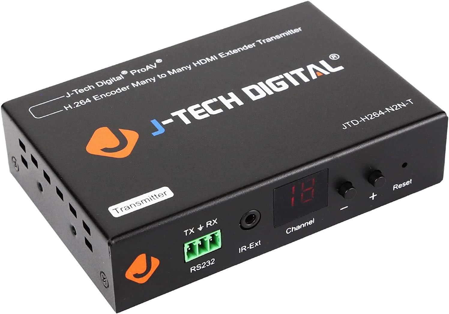 H.264 HDMI Video Encoder/Extender/Matrix Over Ethernet, with RS232 passthrough, IR Routing (Transmitter/Encoder) [JTD-H264-N2N-T]