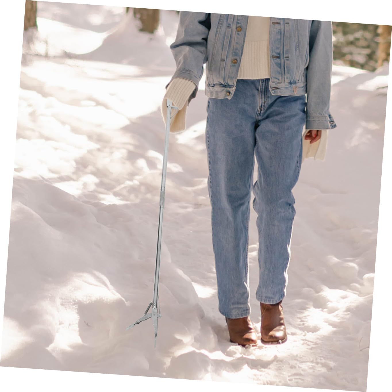 Hochleistungs Greiferclip aus Edelstahl mit Faltbarem Design für Einfache Greifhilfe bei Senioren zur Mühelosen Gegenstandsaufnahme im Alltag
