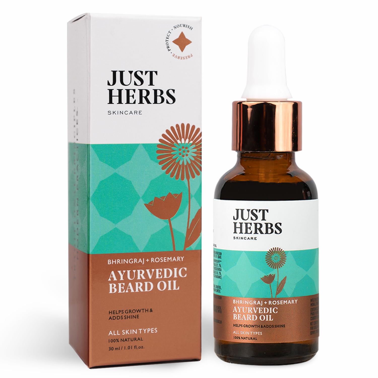 See full amazon price history chart for Just Herbs Ayurvedic Beard Oil for Growing Beard Faster with Bhringraj and Rosemary 30 ml Just Herbs Ayurvedic Beard Oil for Growing Beard Faster with Bhringraj and Rosemary 30 ml (B0C96QRRZ7) Amazon Price History, Amazon Price Tracker