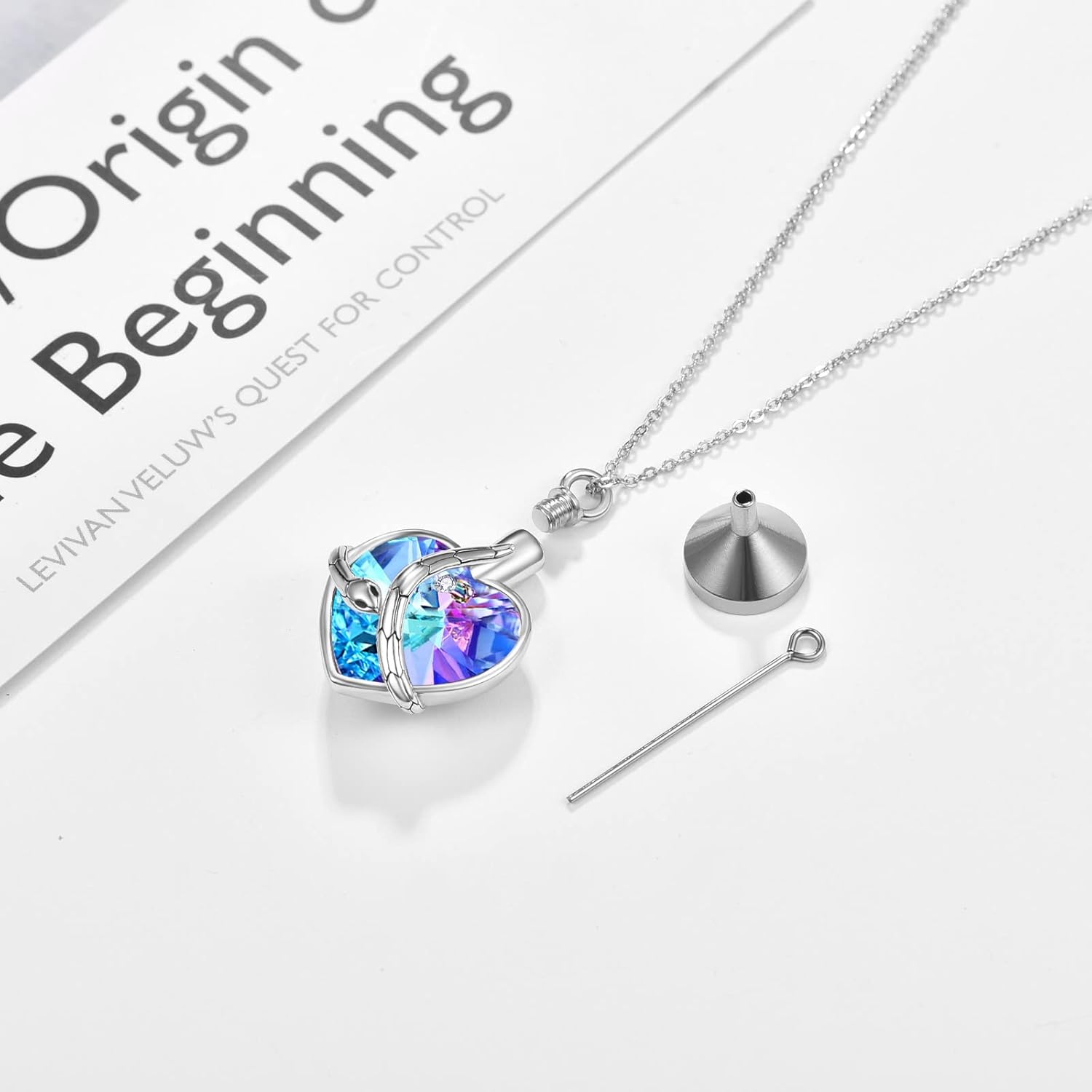 Dreamboat 925 Sterling Silver Urn Necklaces for Ashes for Women Keepsake Necklace for Ashes Memorial Pendant for Human Cremation Jewelry - Image 2